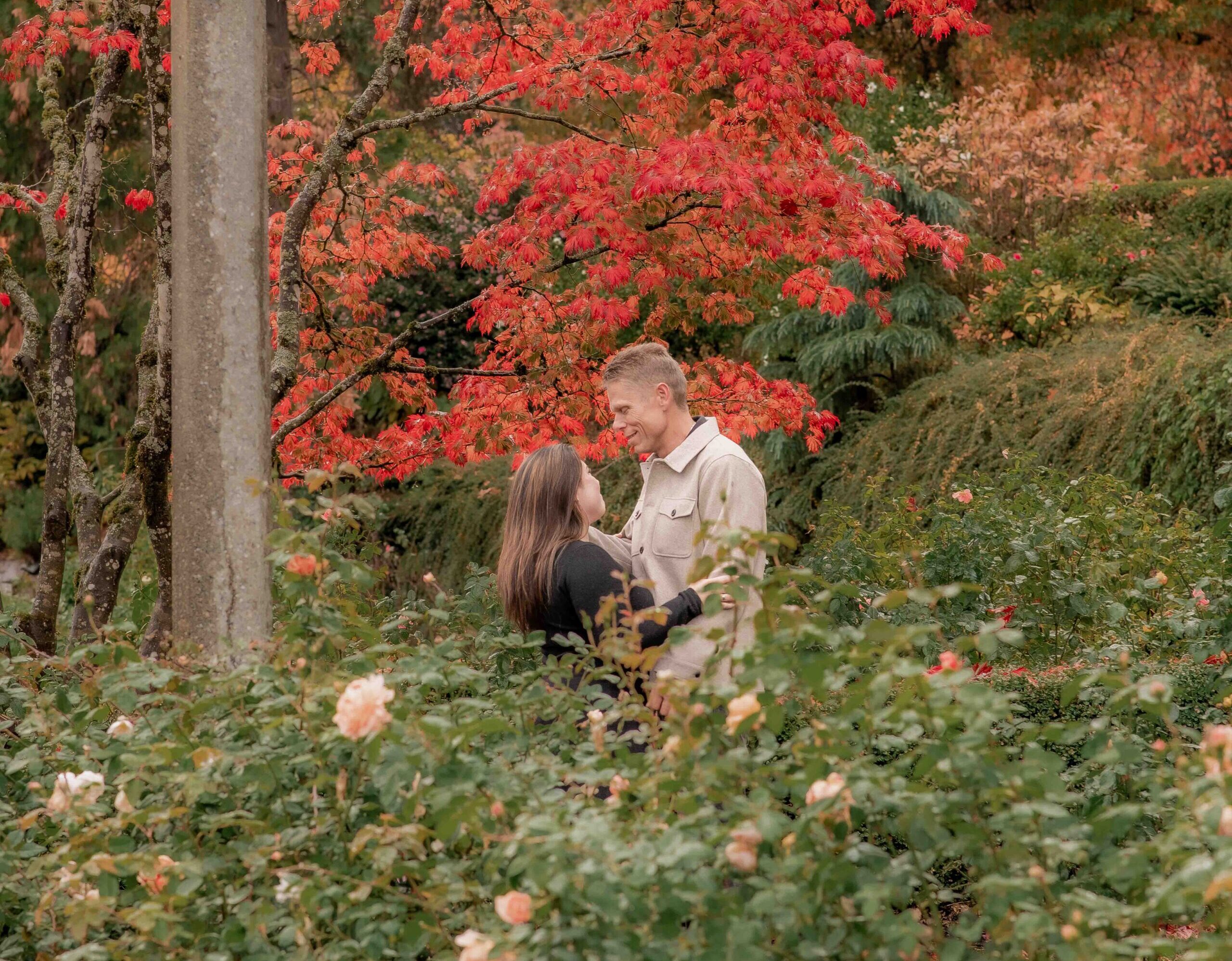 A Proposal at the Rose Test Gardens in Portland, OR